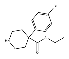 4-Piperidinecarboxylic acid, 4-(4-bromophenyl)-, ethyl ester Structure