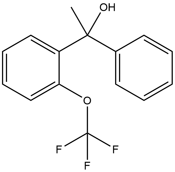 Benzenemethanol, α-methyl-α-phenyl-2-(trifluoromethoxy)- Structure