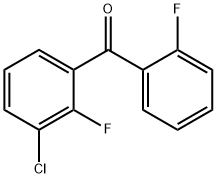 Methanone, (3-chloro-2-fluorophenyl)(2-fluorophenyl)- Structure