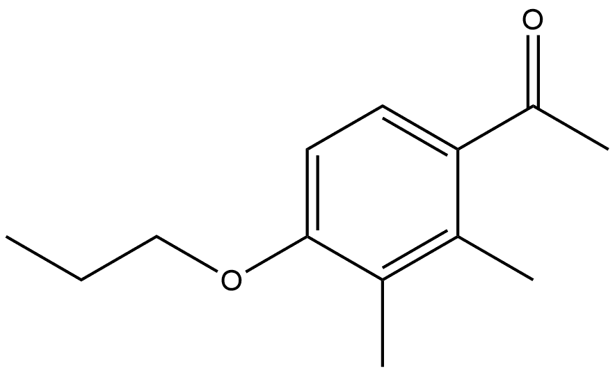 1-(2,3-Dimethyl-4-propoxyphenyl)ethanone Structure