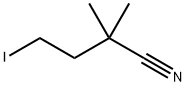 4-Iodo-2,2-dimethyl-butyronitrile Structure