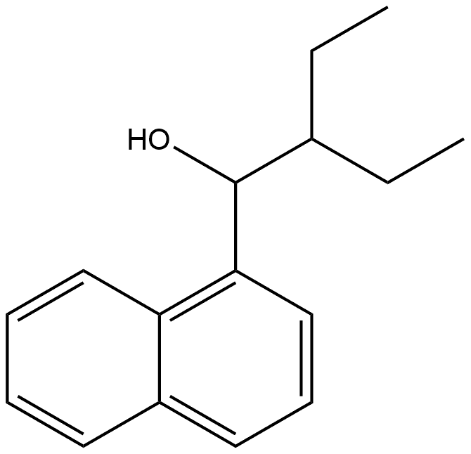 α-(1-Ethylpropyl)-1-naphthalenemethanol Structure