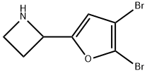 Azetidine, 2-(4,5-dibromo-2-furanyl)- Structure