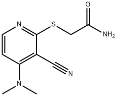Acetamide, 2-[[3-cyano-4-(dimethylamino)-2-pyridinyl]thio]- Structure