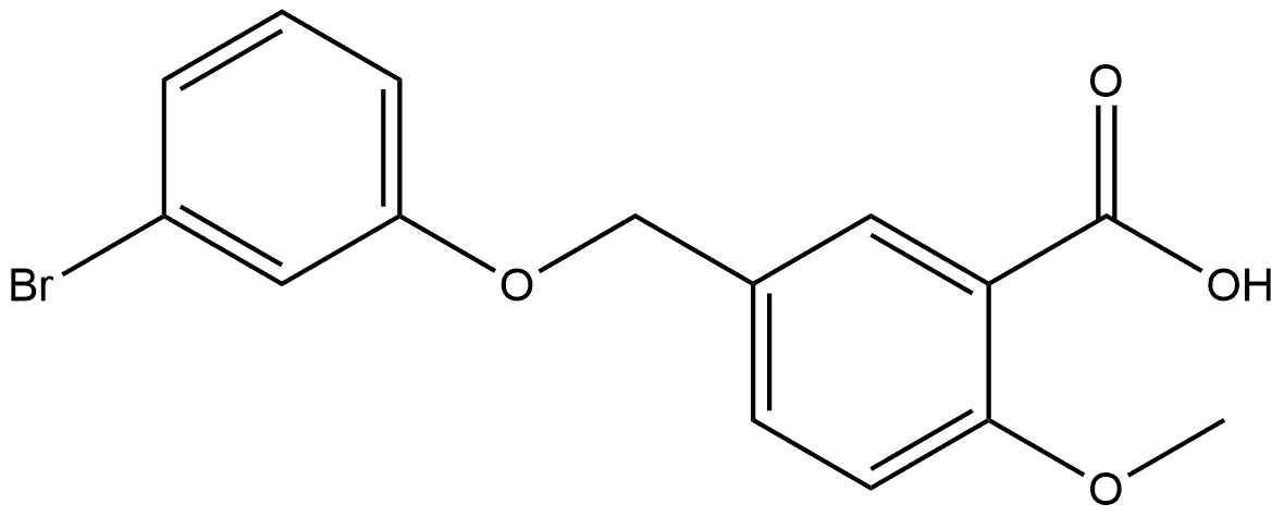 5-[(3-Bromophenoxy)methyl]-2-methoxybenzoic acid Structure