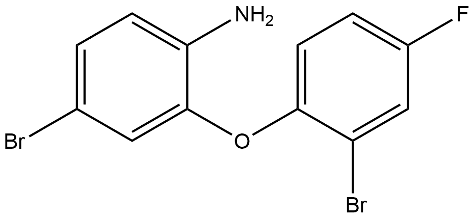 4-Bromo-2-(2-bromo-4-fluorophenoxy)benzenamine Structure