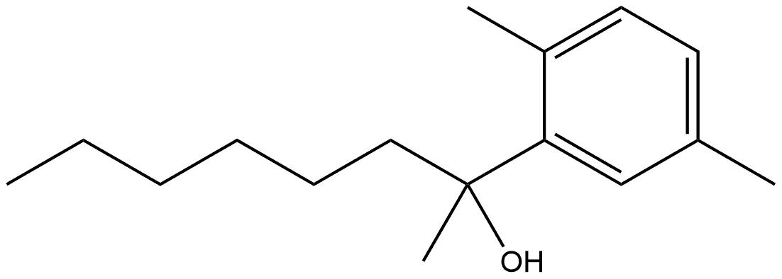 α-Hexyl-α,2,5-trimethylbenzenemethanol Structure