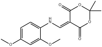 5-[[(2,4-Dimethoxyphenyl)amino]methylene]-2,2-dimethyl-1,3-dioxane-4,6-dione Structure