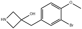 3-Azetidinol, 3-[(3-bromo-4-methoxyphenyl)methyl]- Structure