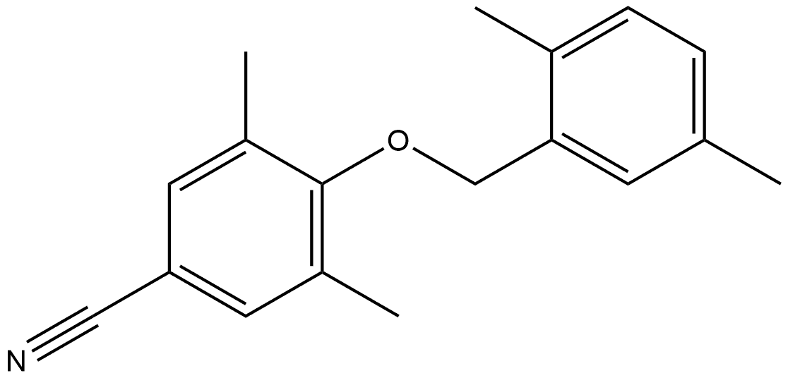 4-[(2,5-Dimethylphenyl)methoxy]-3,5-dimethylbenzonitrile Structure