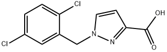 1-[(2,5-dichlorophenyl)methyl]-1H-pyrazole-3-carb
oxylic acid Structure