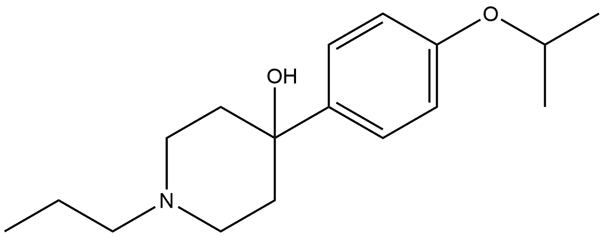 4-[4-(1-Methylethoxy)phenyl]-1-propyl-4-piperidinol Structure