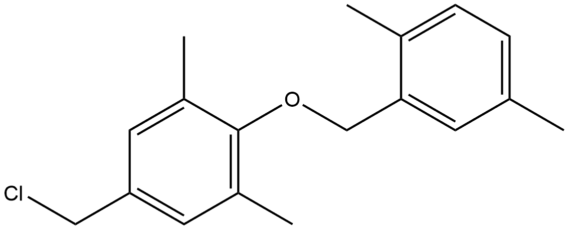 5-(Chloromethyl)-2-[(2,5-dimethylphenyl)methoxy]-1,3-dimethylbenzene Structure