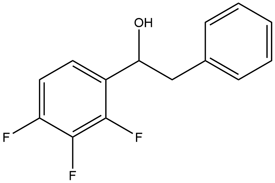 α-(2,3,4-Trifluorophenyl)benzeneethanol Structure