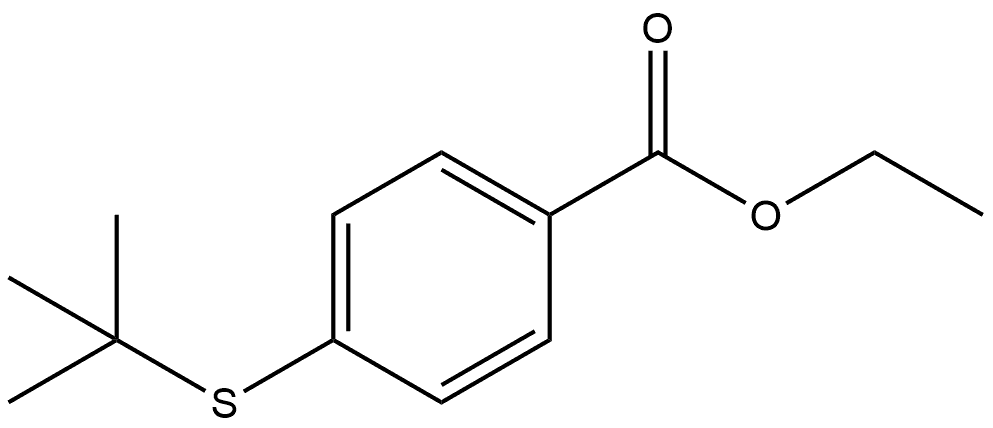 Ethyl 4-[(1,1-dimethylethyl)thio]benzoate Structure