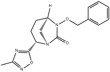 (1R,2S,5R)-2-(3-Methyl-1,2,4-oxadiazol-5-yl)-6-(phenylmethoxy)-1,6-diazabicyclo[3.2.1]octan7-one Structure