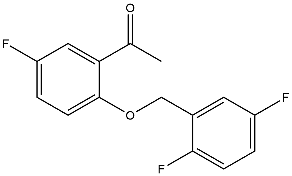 1-[2-[(2,5-Difluorophenyl)methoxy]-5-fluorophenyl]ethanone Structure