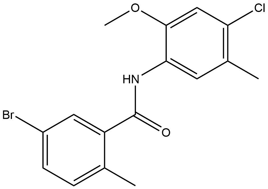 5-Bromo-N-(4-chloro-2-methoxy-5-methylphenyl)-2-methylbenzamide Structure