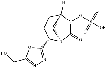 (1R,2S,5R)-2-[5-(Hydroxymethyl)-1,3,4-oxadiazol-2-yl]-7-oxo-1,6-diazabicyclo[3.2.1]oct-6-yl hydrogen sulfate Structure