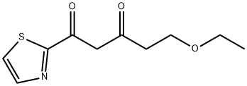 1,3-Pentanedione, 5-ethoxy-1-(2-thiazolyl)- Structure