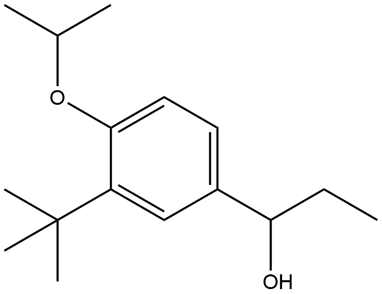 3-(1,1-Dimethylethyl)-α-ethyl-4-(1-methylethoxy)benzenemethanol Structure