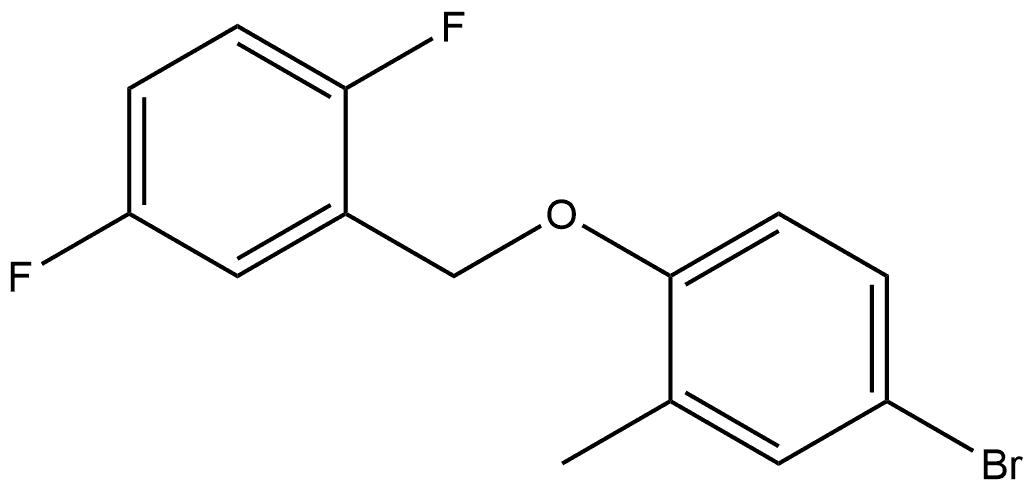 Benzene, 4-bromo-1-[(2,5-difluorophenyl)methoxy]-2-methyl- Structure