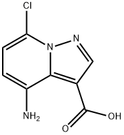 Pyrazolo[1,5-a]pyridine-3-carboxylic acid, 4-amino-7-chloro- Structure