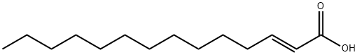 2-Tetradecenoic acid, (2E)- Structure