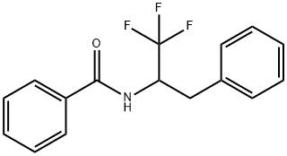 Benzamide, N-[2,2,2-trifluoro-1-(phenylmethyl)ethyl]- Structure