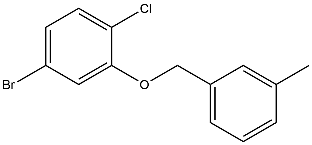 4-Bromo-1-chloro-2-[(3-methylphenyl)methoxy]benzene Structure