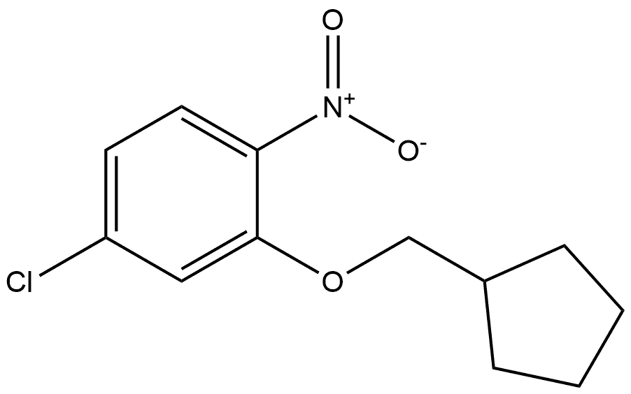 4-chloro-2-(cyclopentylmethoxy)-1-nitrobenzene Structure