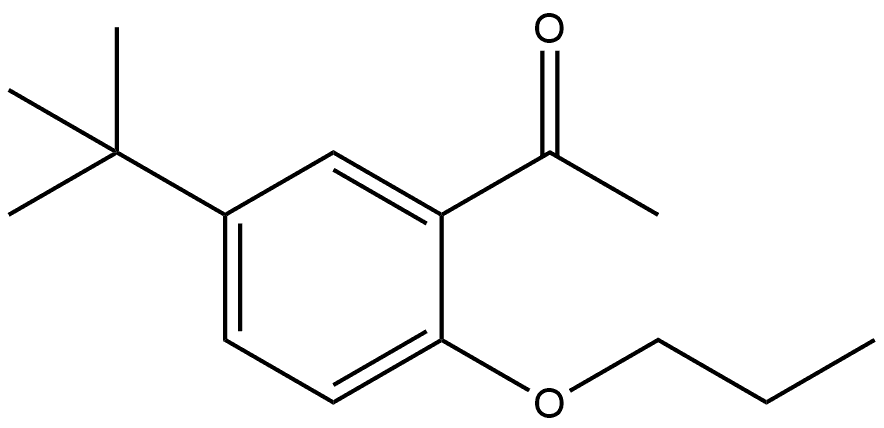 1-[5-(1,1-Dimethylethyl)-2-propoxyphenyl]ethanone Structure