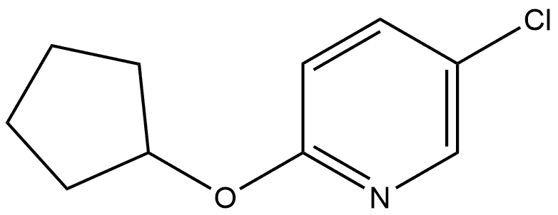 5-Chloro-2-(cyclopentyloxy)pyridine Structure