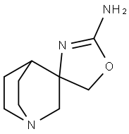 Spiro[1-azabicyclo[2.2.2]octane-3,4'(5'H)-oxazol]-2'-amine Structure