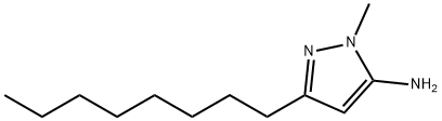 1H-Pyrazol-5-amine, 1-methyl-3-octyl- Structure