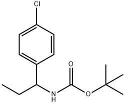 Carbamic acid, N-[1-(4-chlorophenyl)propyl]-, 1,1-dimethylethyl ester Structure