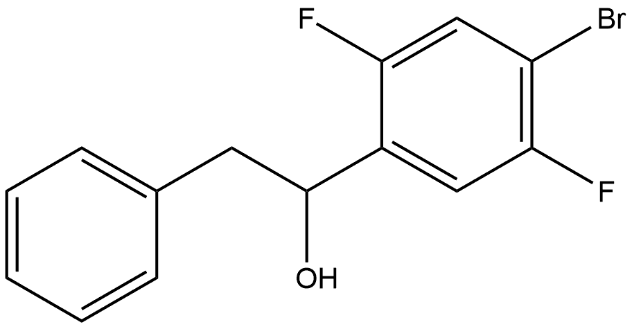 α-(4-Bromo-2,5-difluorophenyl)benzeneethanol Structure