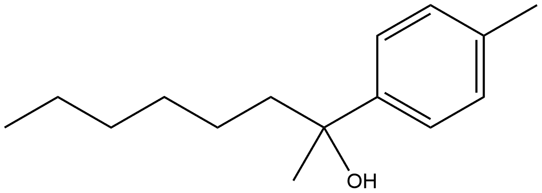 α-Hexyl-α,4-dimethylbenzenemethanol Structure