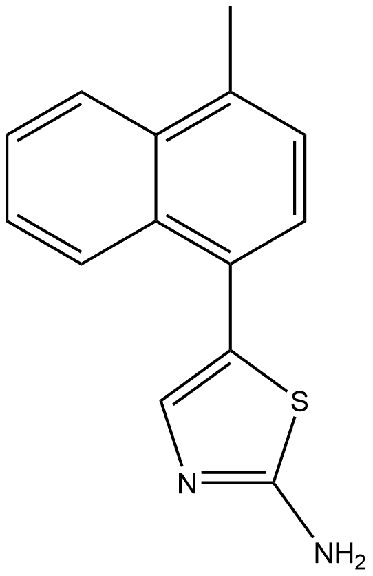 5-(4-Methylnaphthalen-1-yl)thiazol-2-amine Structure