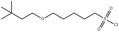 1-Pentanesulfonyl chloride, 5-(3,3-dimethylbutoxy)- Structure