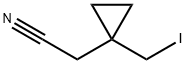 (1-Iodomethyl-cyclopropyl)-acetonitrile Structure