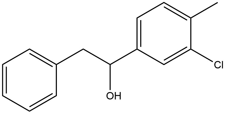 α-(3-Chloro-4-methylphenyl)benzeneethanol Structure