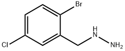 Hydrazine, [(2-bromo-5-chlorophenyl)methyl]- Structure