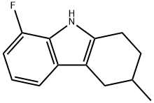 1H-Carbazole, 8-fluoro-2,3,4,9-tetrahydro-3-methyl- 구조식 이미지