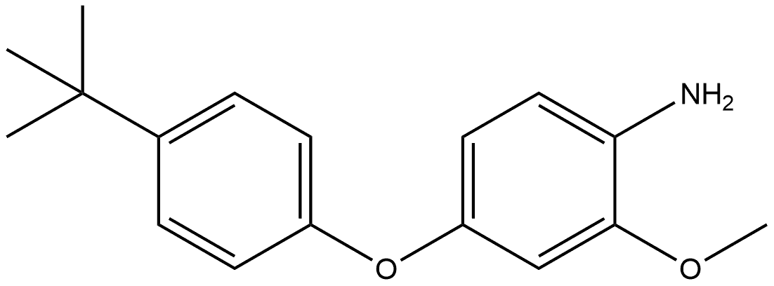 4-[4-(1,1-Dimethylethyl)phenoxy]-2-methoxybenzenamine Structure