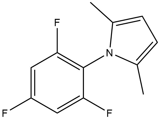 1H-Pyrrole, 2,5-dimethyl-1-(2,4,6-trifluorophenyl)- Structure