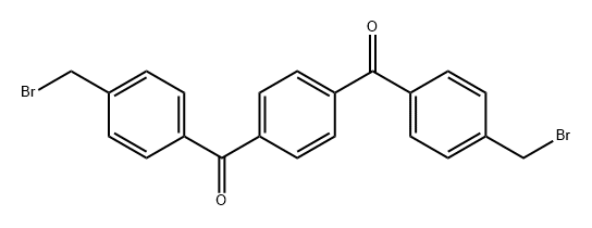 Methanone, 1,1'-(1,4-phenylene)bis[1-[4-(bromomethyl)phenyl]- Structure