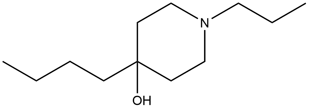 4-Butyl-1-propyl-4-piperidinol Structure