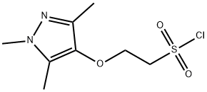 Ethanesulfonyl chloride, 2-[(1,3,5-trimethyl-1H-pyrazol-4-yl)oxy]- Structure