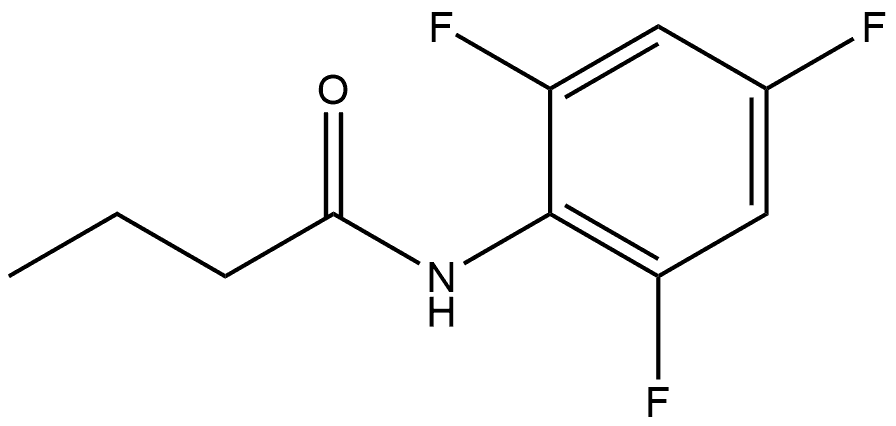 N-(2,4,6-Trifluorophenyl)butanamide Structure